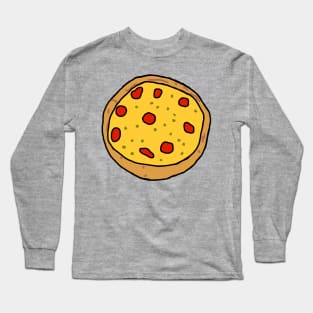 Food Thin Crust Pizza Long Sleeve T-Shirt